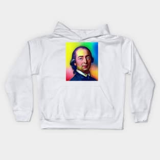 Johann Gottfried Herder Colourful Portrait | Johann Gottfried Herder Artwork 7 Kids Hoodie